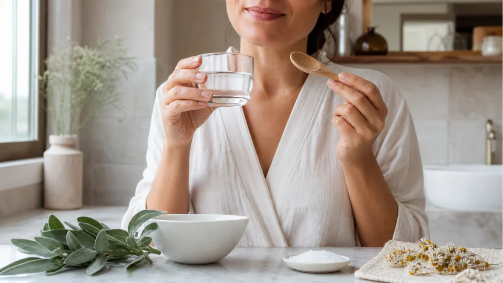 Illustration éditoriale pour l’article « Quel remède de grand-mère choisir pour vos gencives »